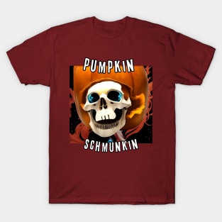 Pumpkin Schmunkin (skull inside carved pumpkin) T-Shirt